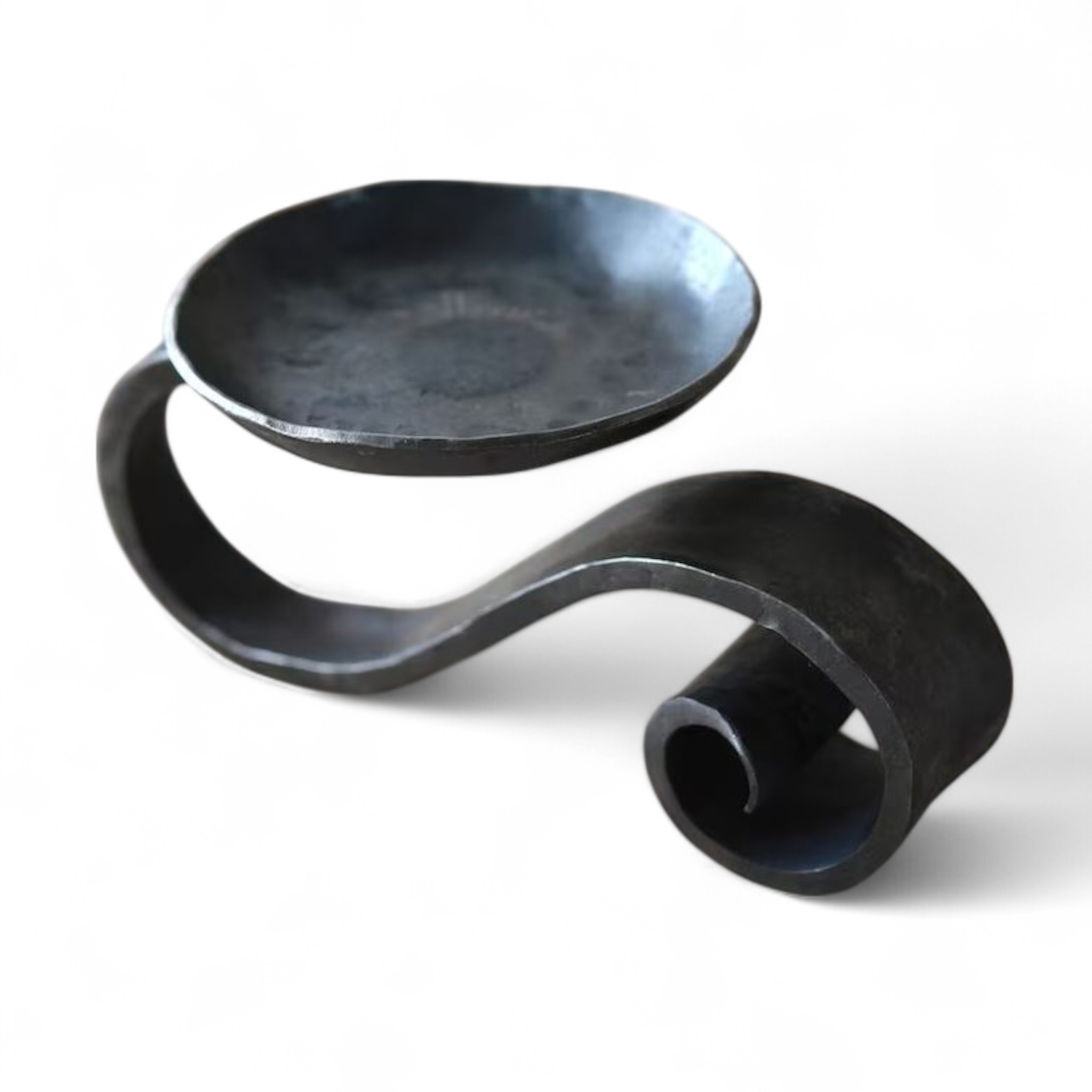 Hand-Forged Iron Candle Holder
