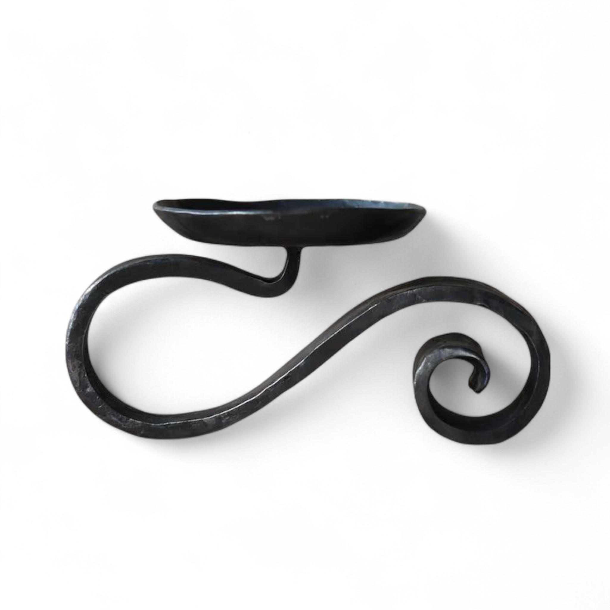 Hand-Forged Iron Candle Holder