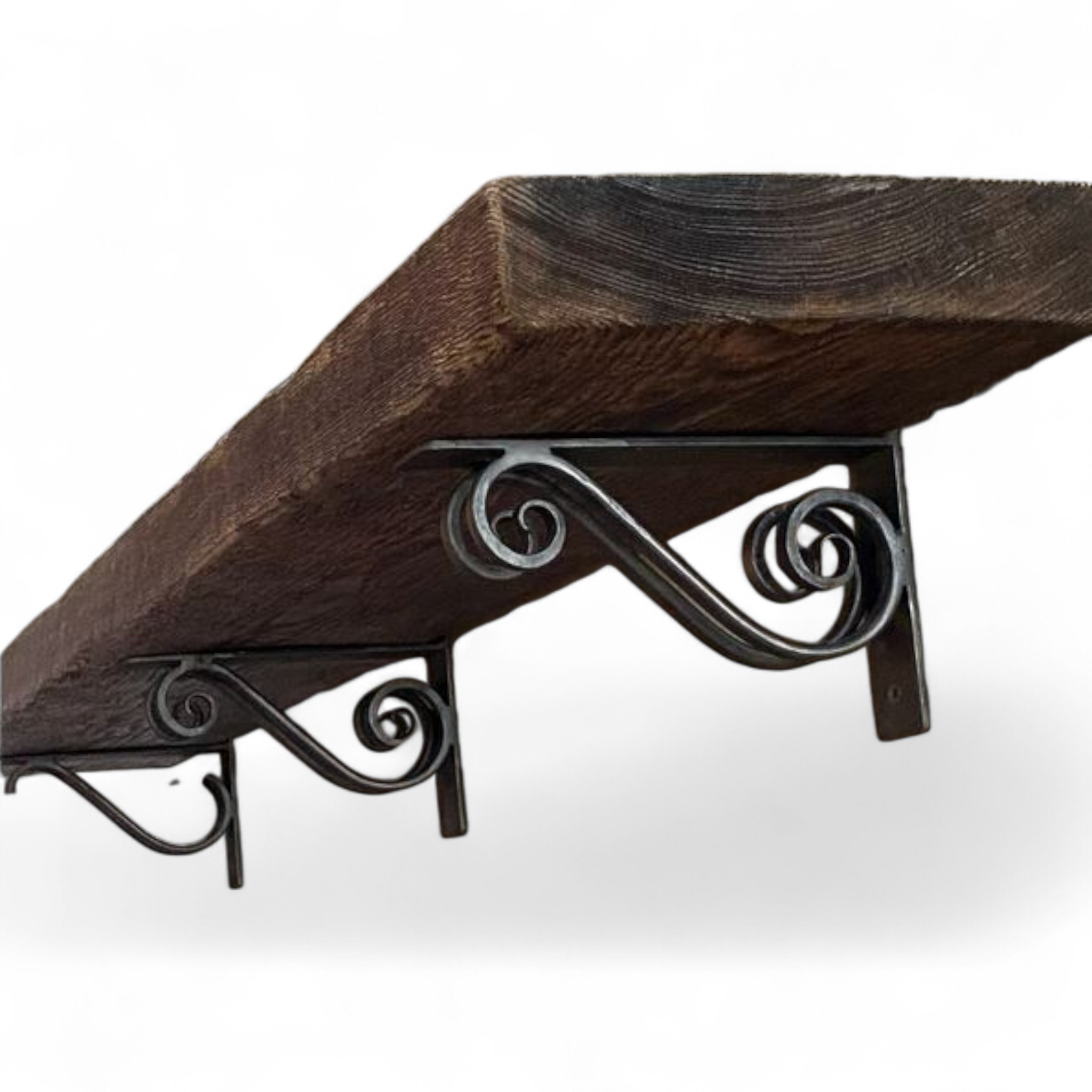 Hand Forged Iron Shelf Bracket