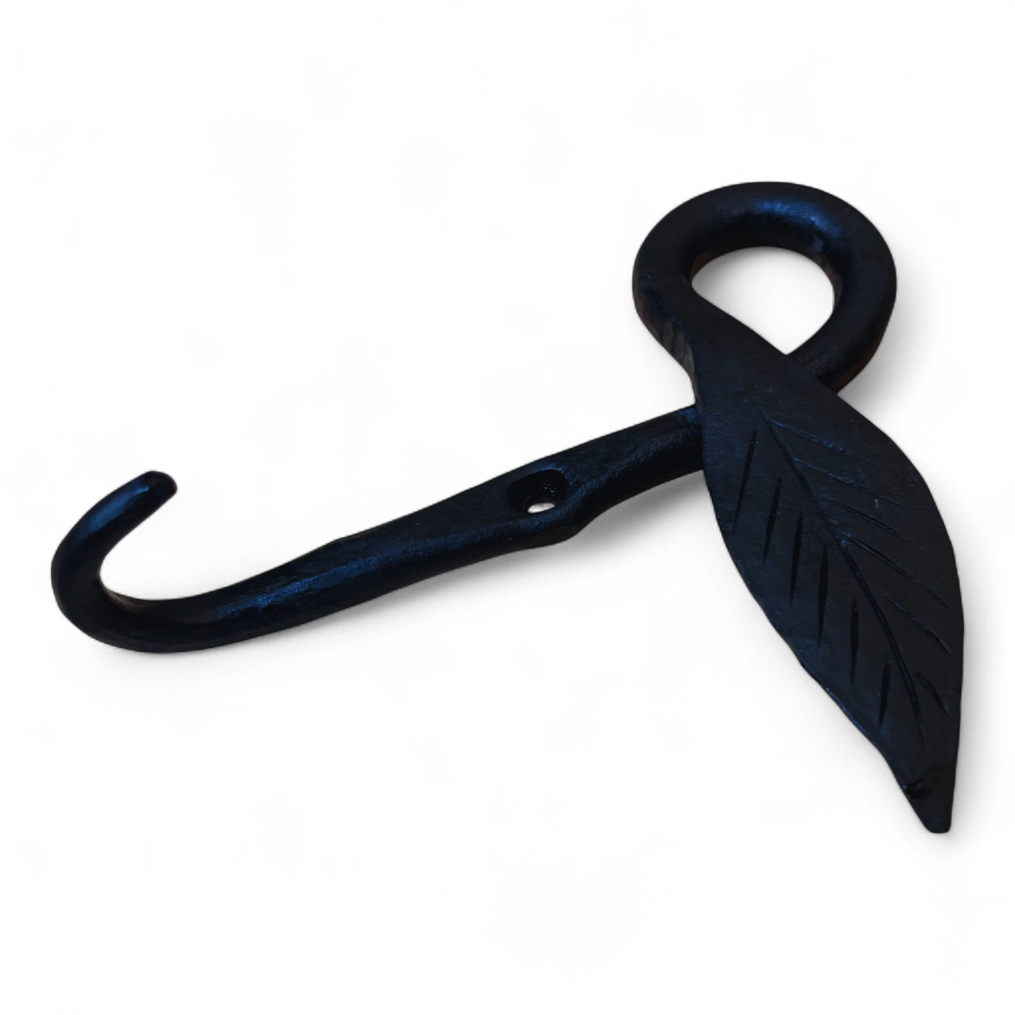 Wrought Iron Leaf Coat Hooks